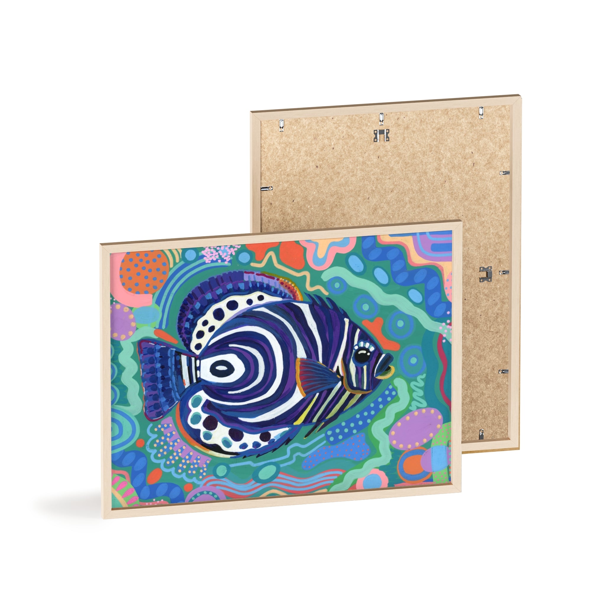 Angelfish Abstract Print — Framed Poster for Home Décor