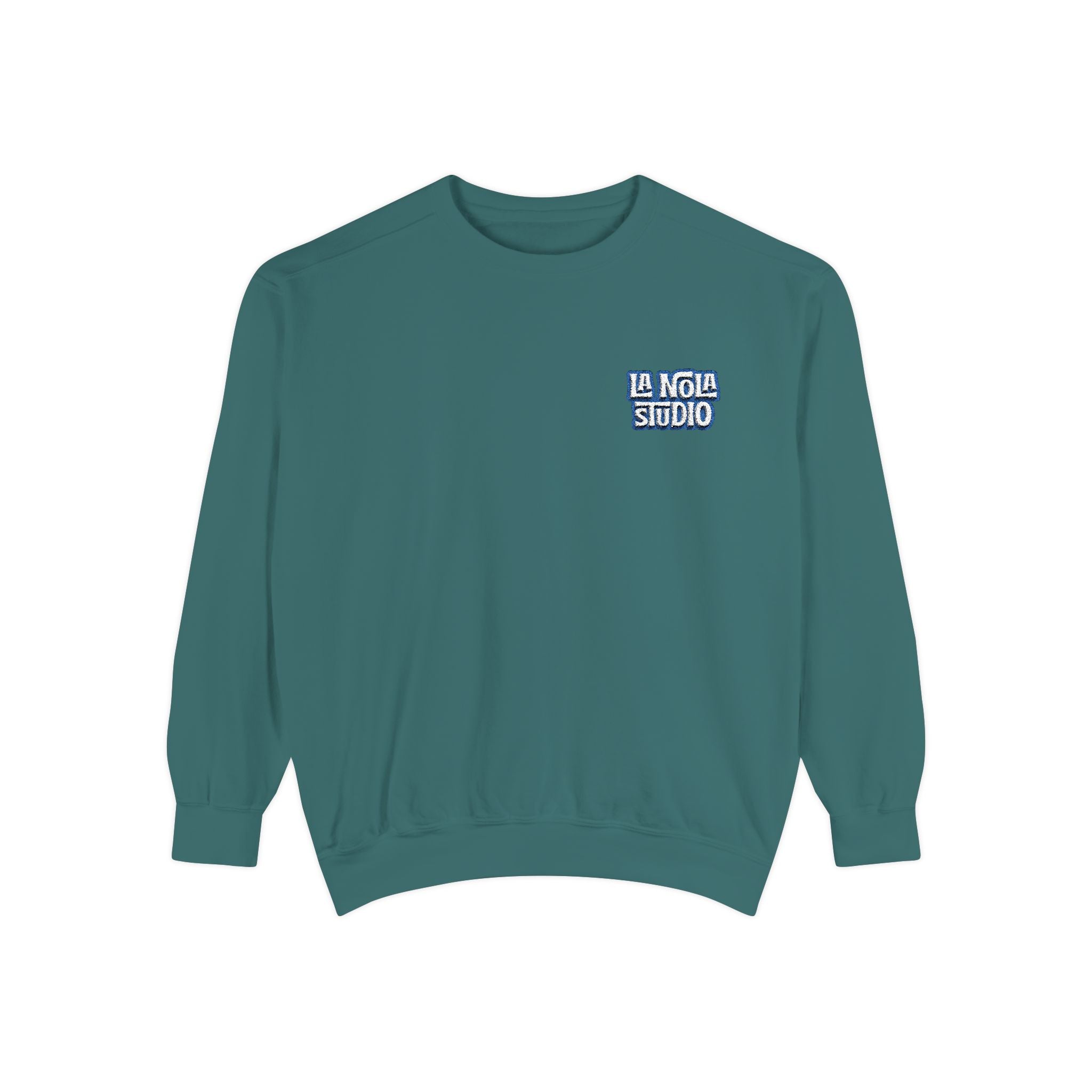 Relaxed Retro La Nola Sweatshirt | Comfort Colors Embroidered