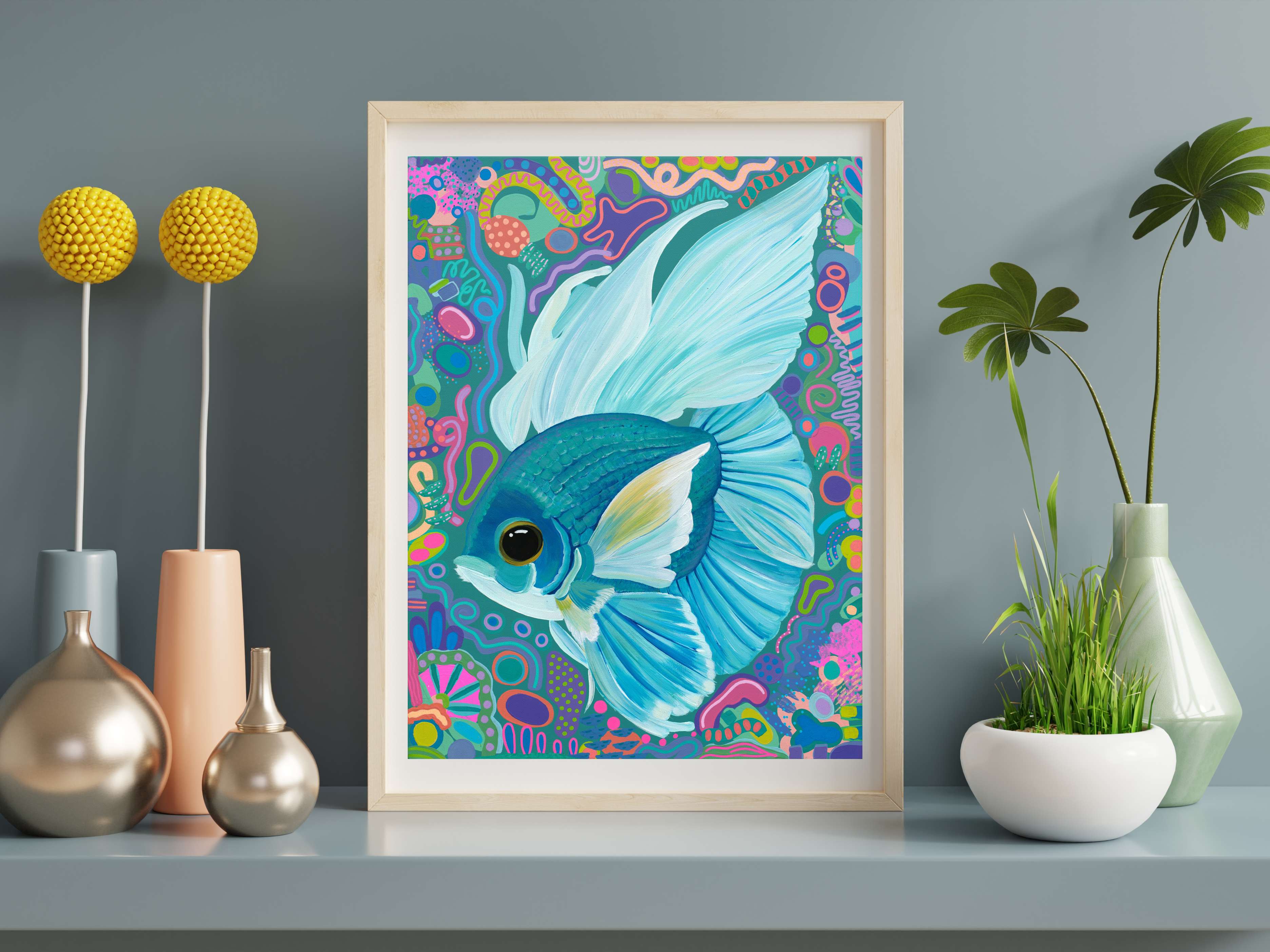 Party Fins - Limited Edition Print