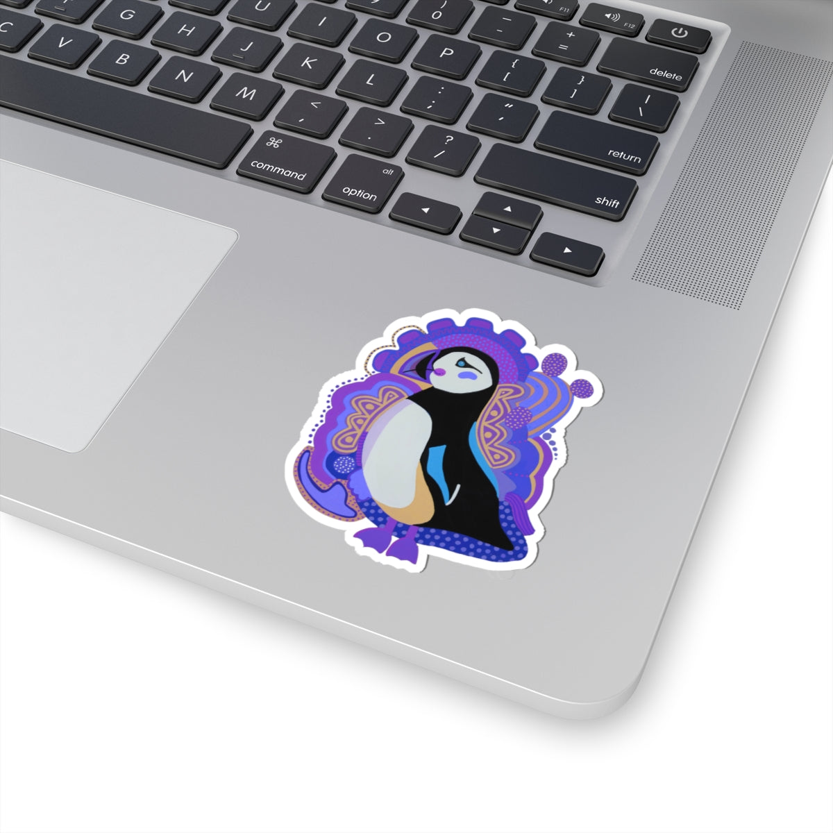 Fun Purple Puffin Sticker | 3x3 Vinyl Decal